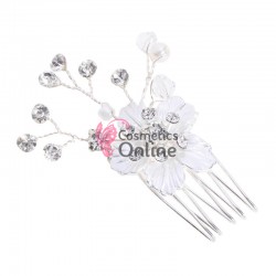 Accesoriu modern pentru decor par CA051 cu Cristale si perle 